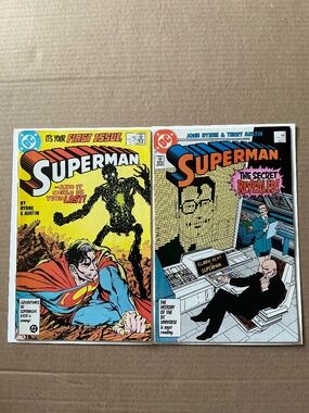 Superman 2 Comic Lot Issuee #1 2 John Byrne DC Comics 1986